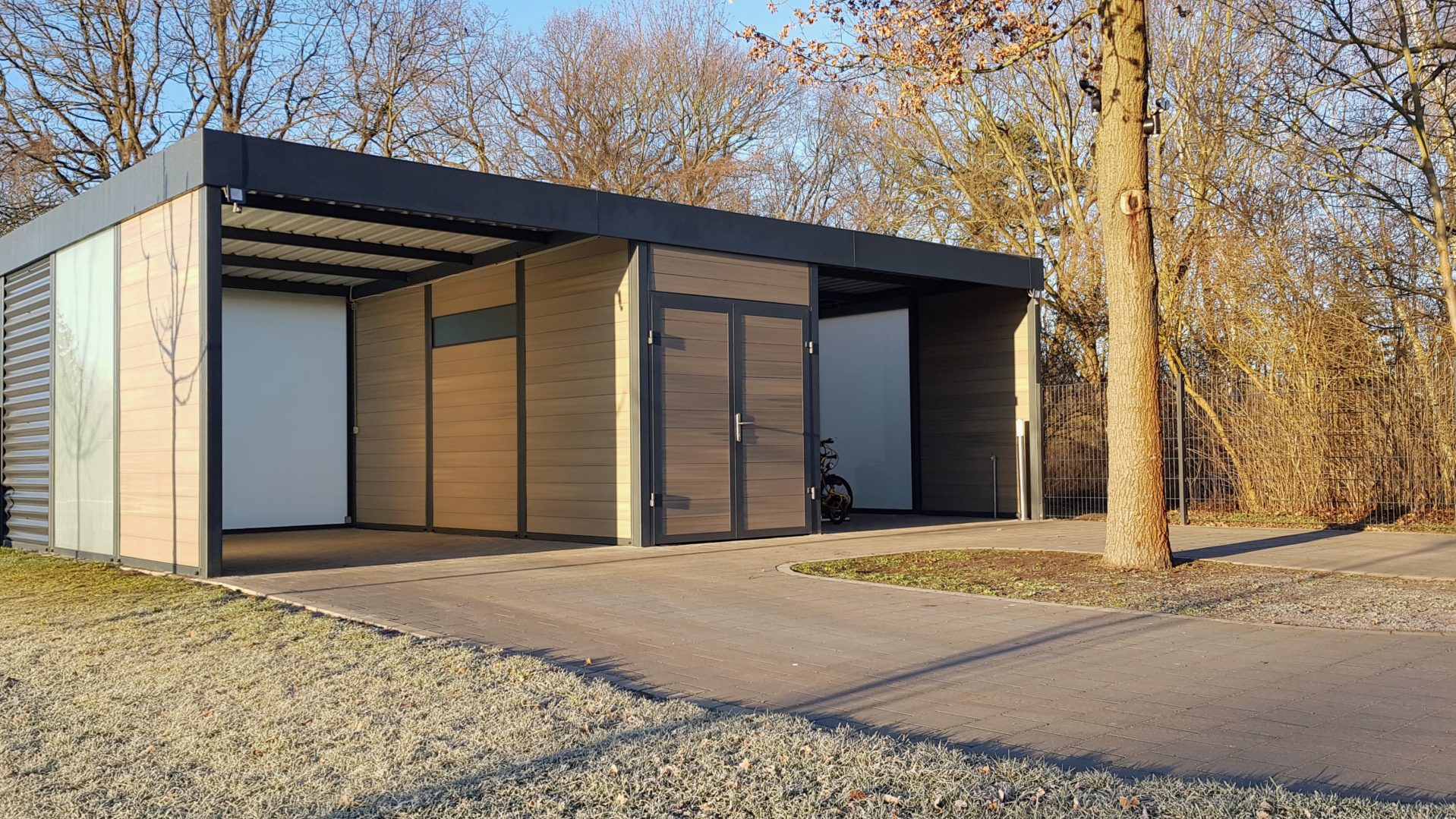 Doppelcarport Mit Schuppen Vom Spezialisten Carportmaster