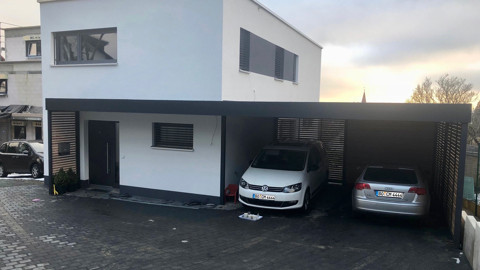 Carport mit Eingangsüberdachung in Leinburg 18 F 2074